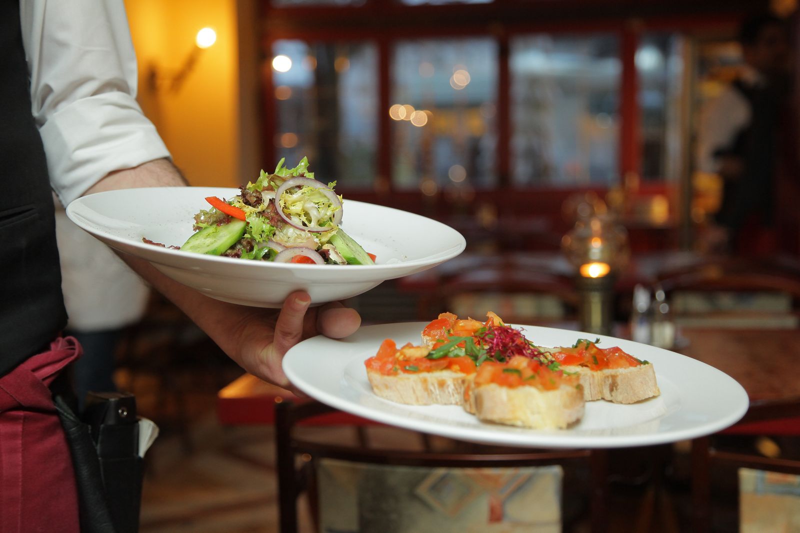 Restoran işletmesinde satış alanı